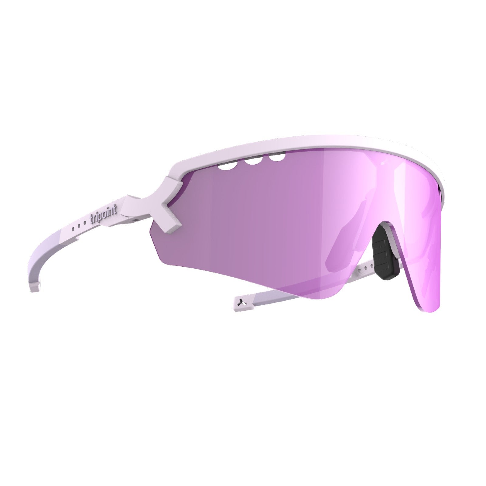 tripoint 007 chobe sunglasses, light purple frame, purple lens