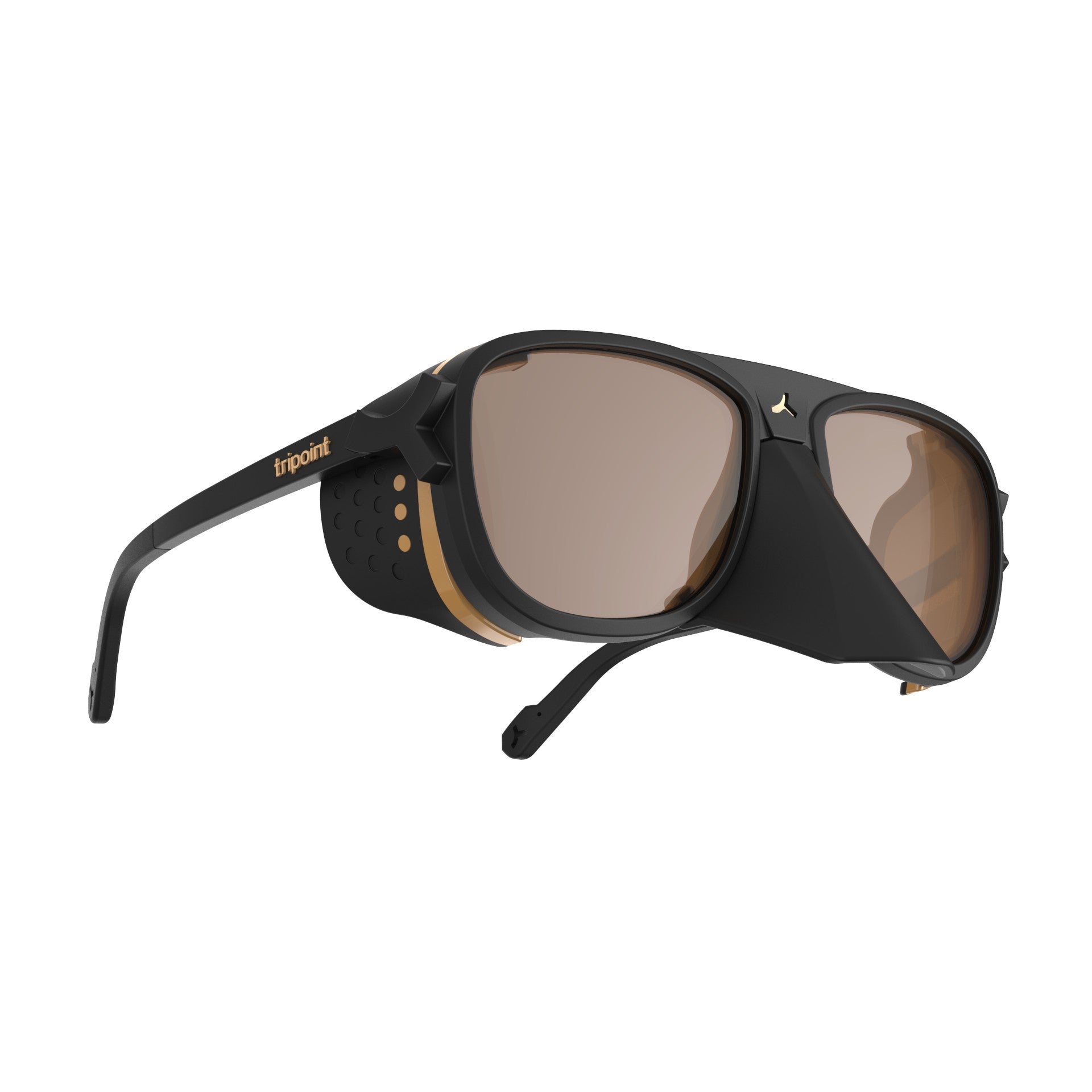 Black/brown Tripoint 010 high altitude sport performance sunglasses