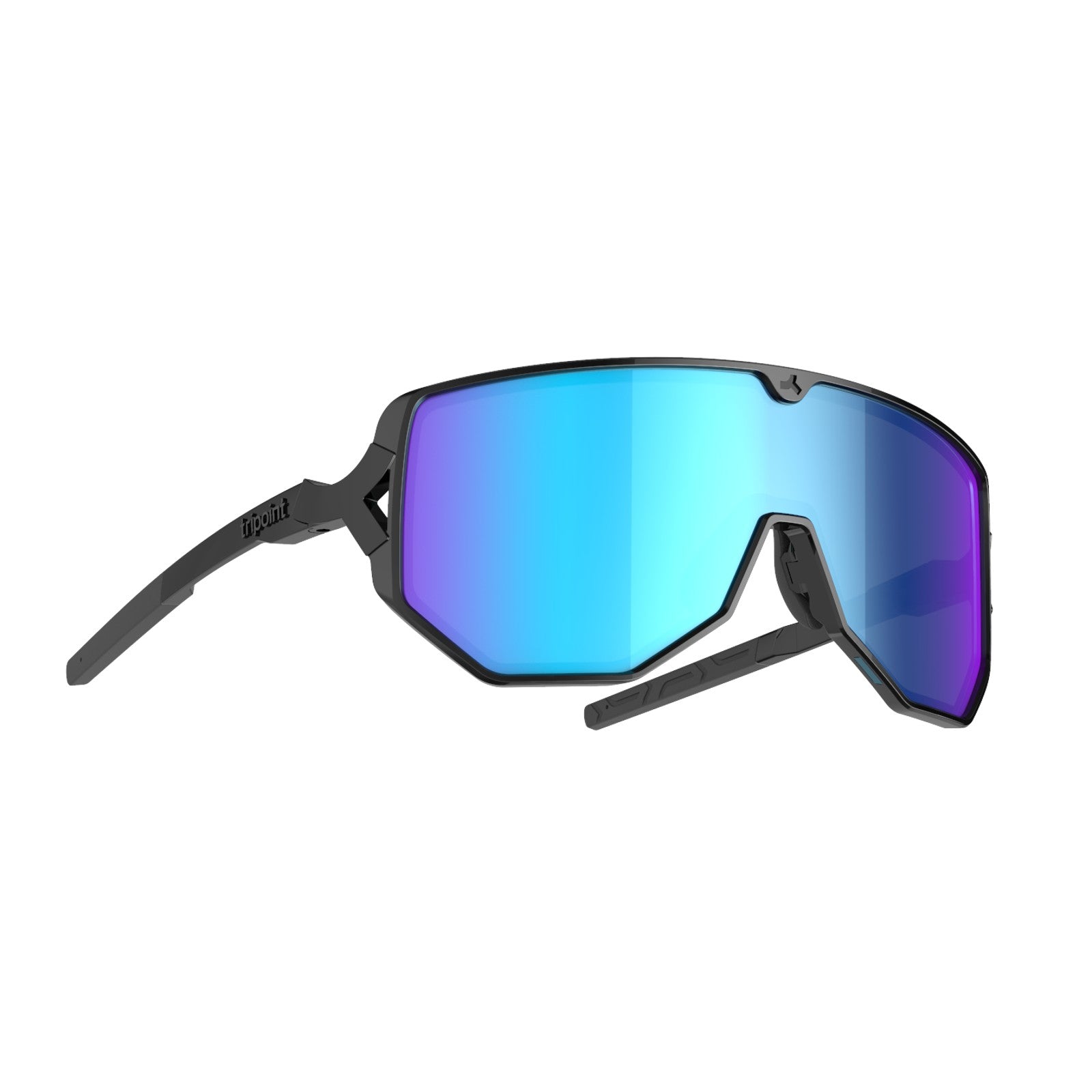 tripoint 003 reschen sunglasses, black frame, smoke blue lens