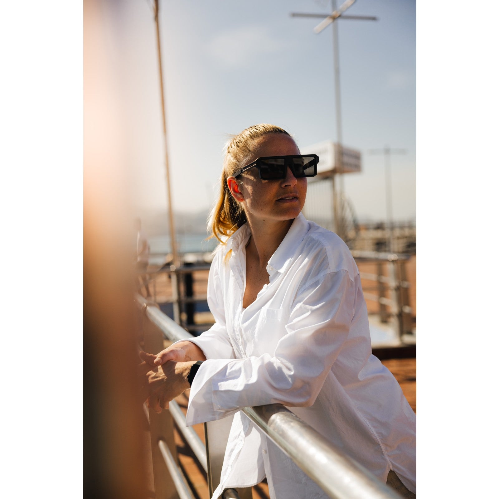 Lifestyle boating image of tripoint 002 jonsong peak sunglasses