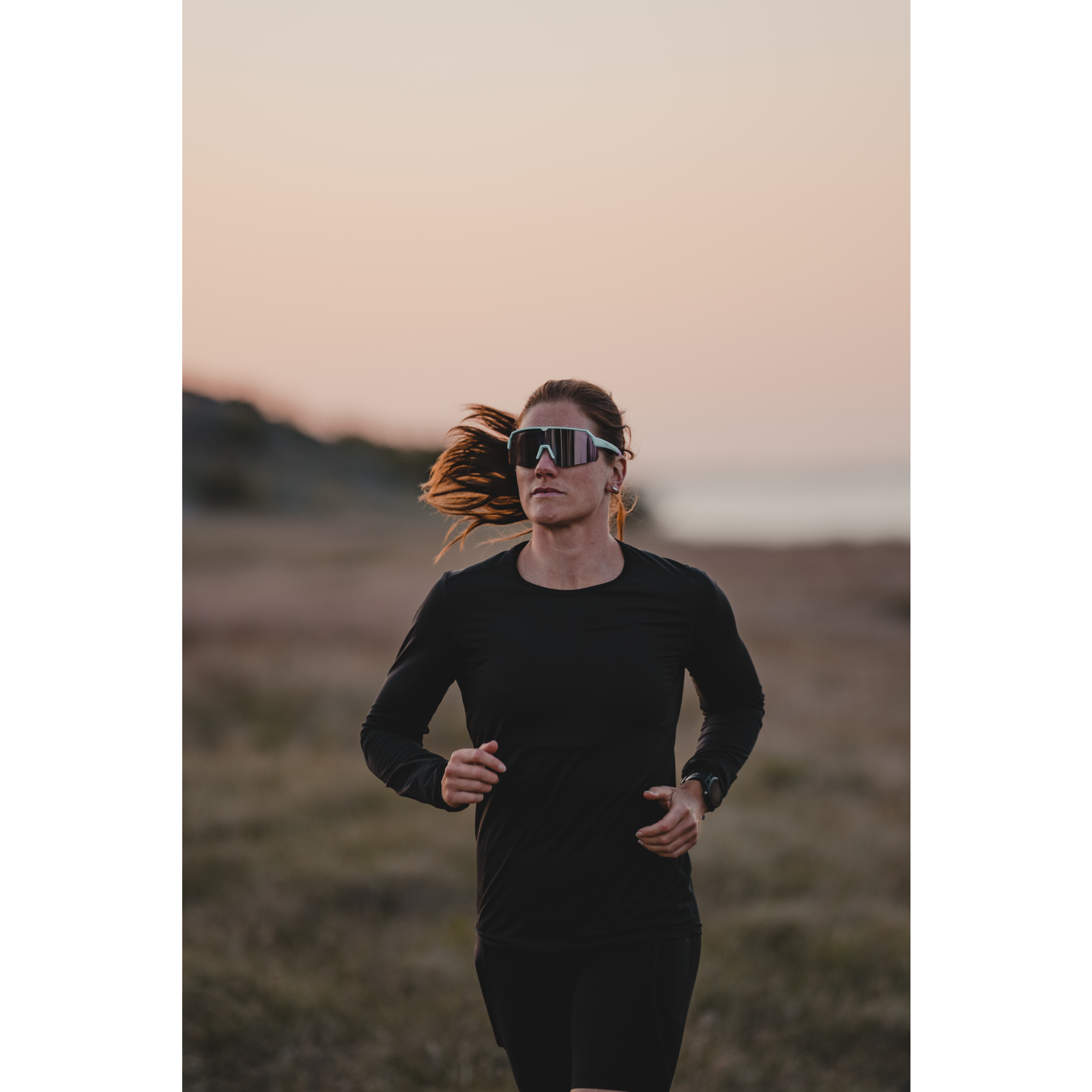 Runner wearing tripoint 001 treriksroset sunglasses