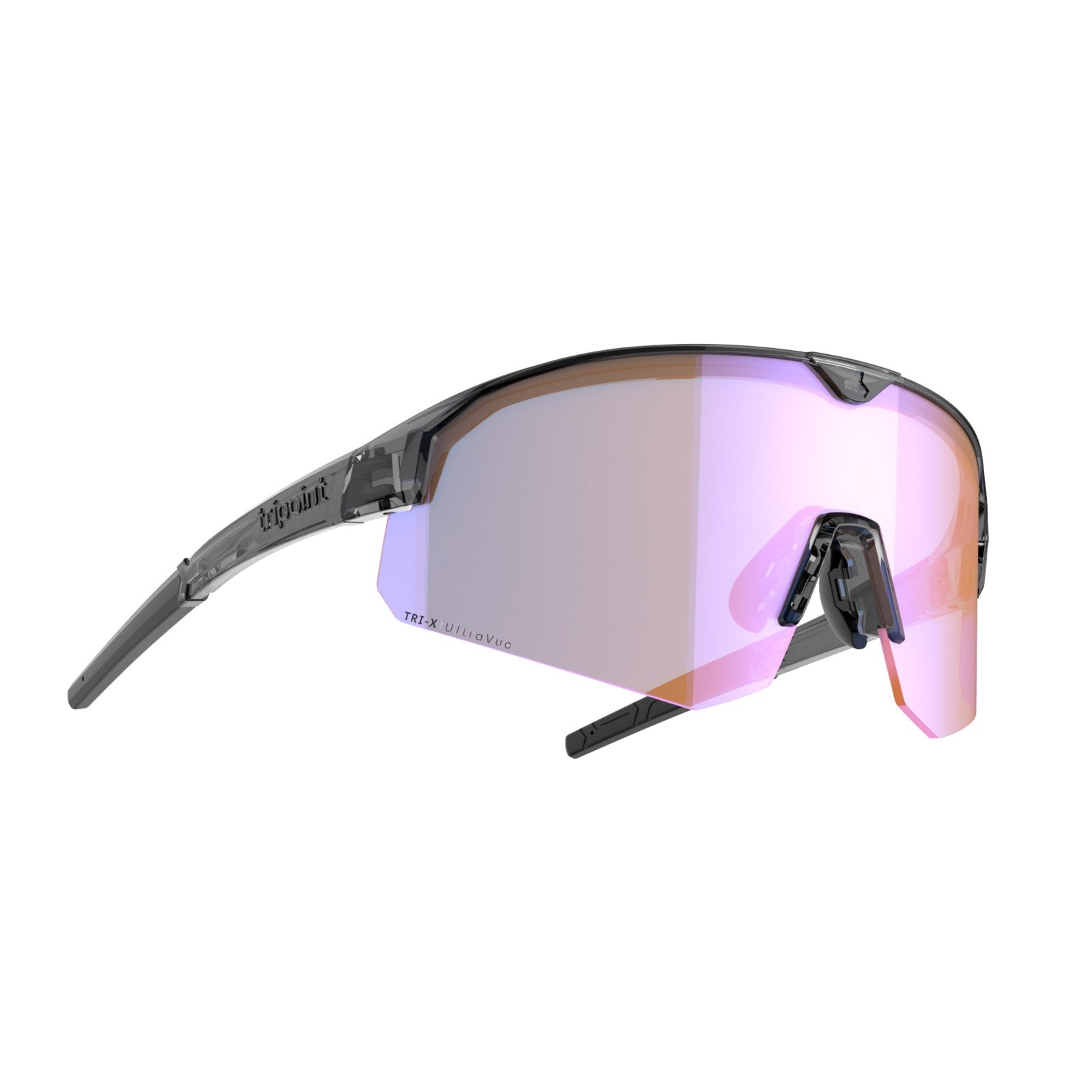Tripoint 005 Lake Victoria high contrast sport sunglasses, clear black frame w/ orange lens