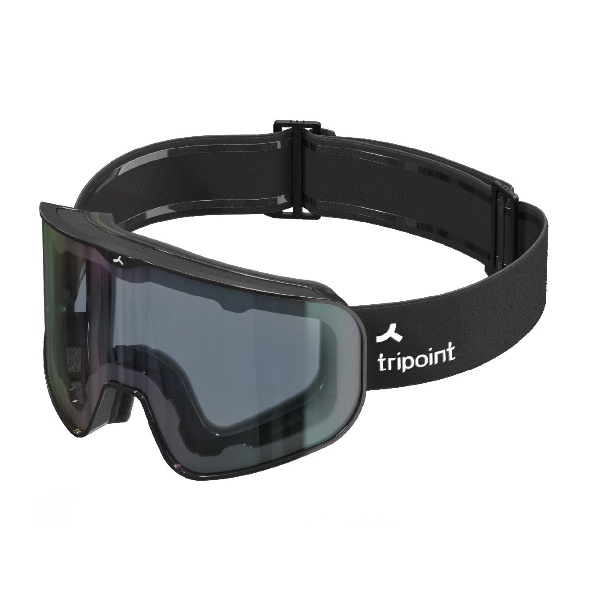 Side view of tripoint 109 Tumba Peak photochromic ski goggles