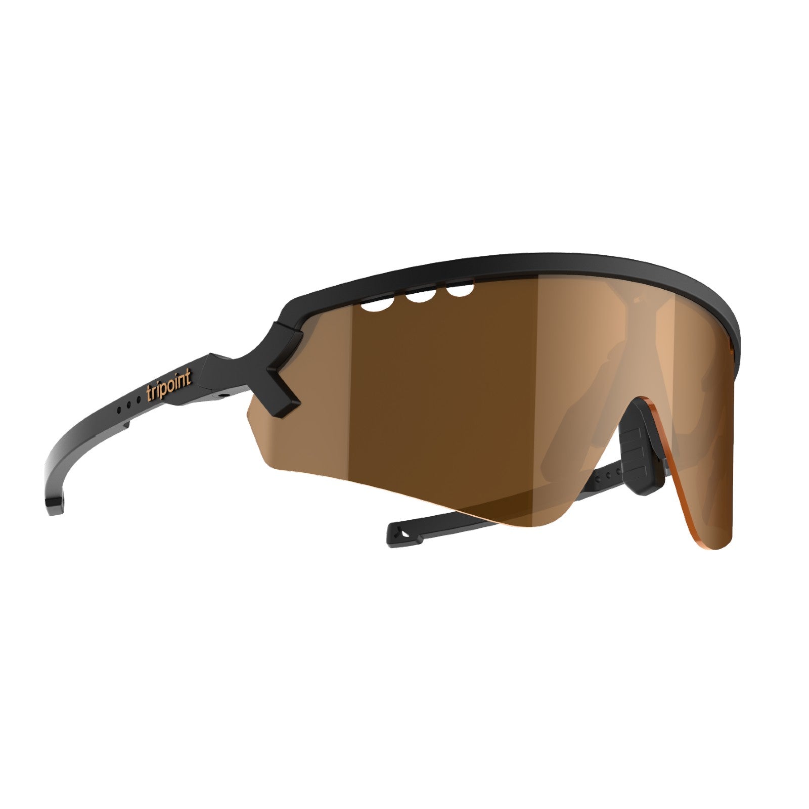 tripoint 007 chobe sunglasses, black frame, brown lens