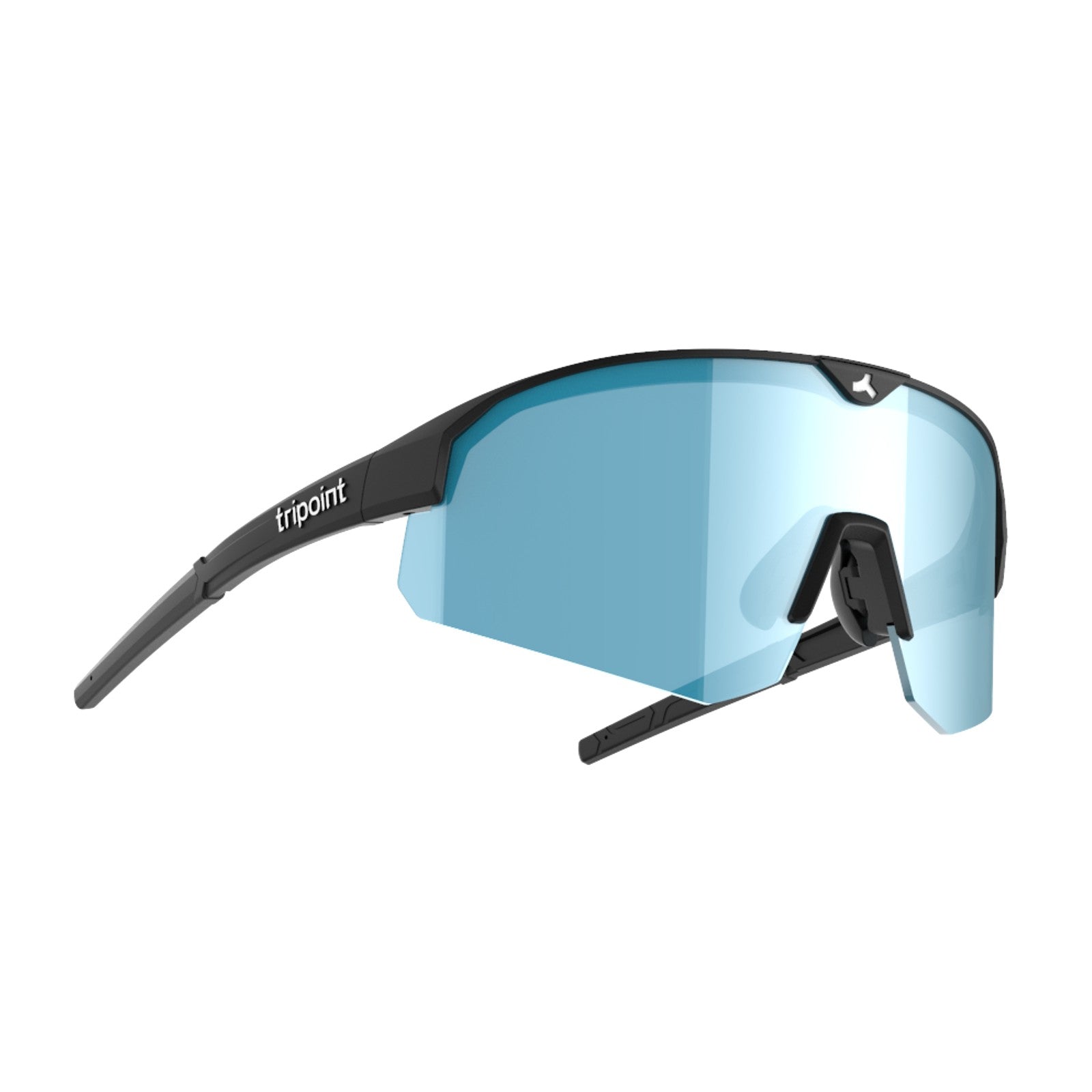 tripoint 006 lake victoria small sunglasses, black frame, brown blue multi lens